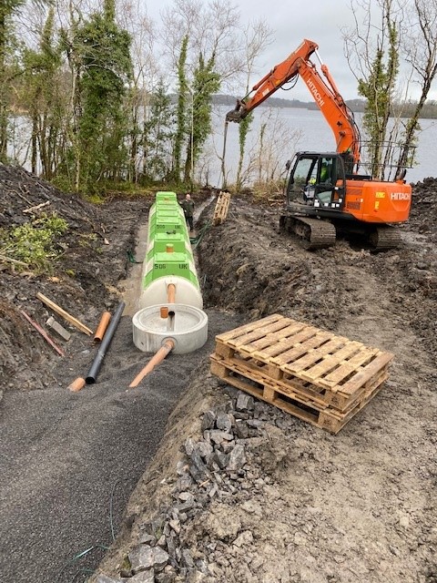installation of Tricel P50 Lough Erne