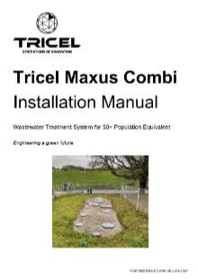 Tricel Maxus Combi (Installation Manual)